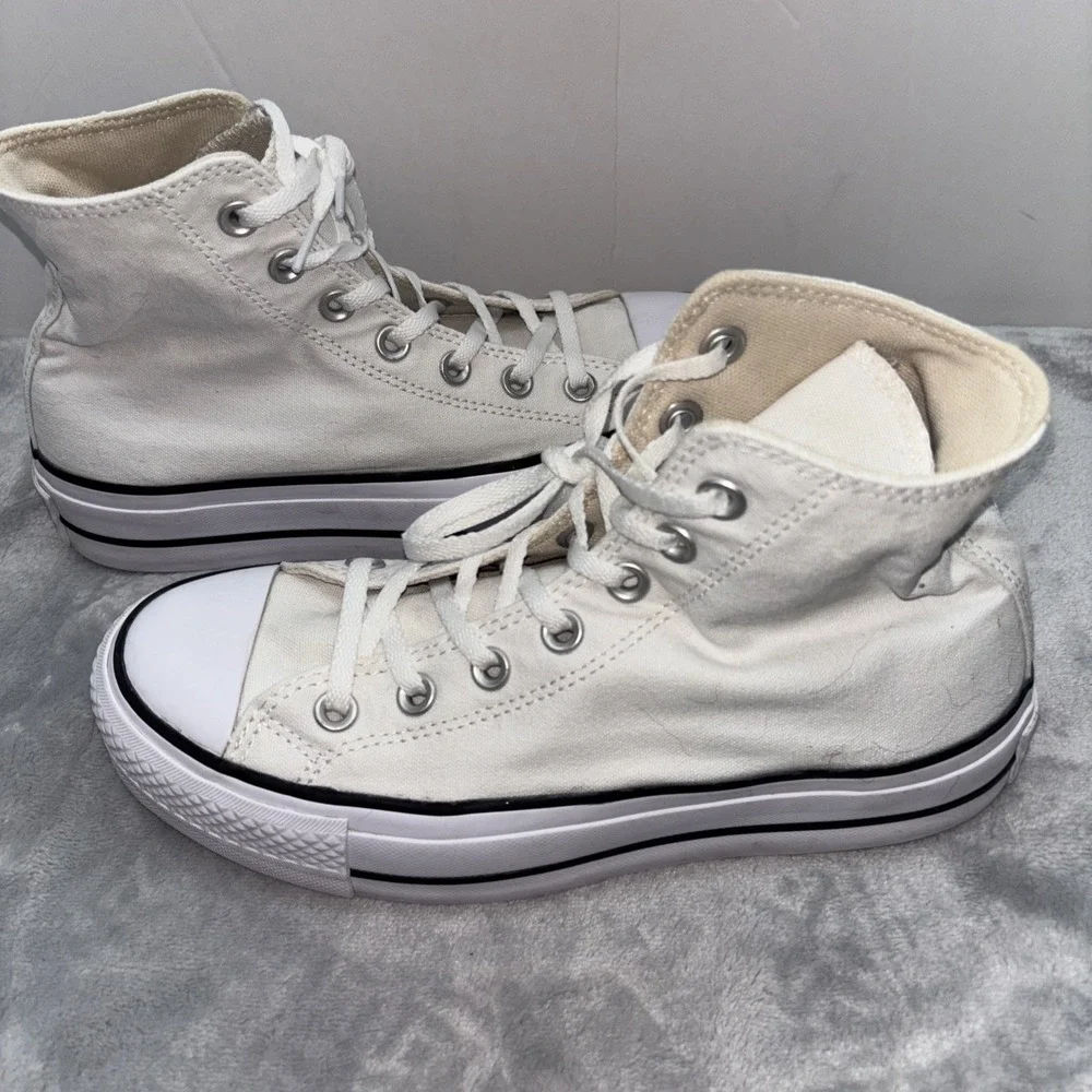 Converse Chuck Taylor All Star Platform High White Womens - Size 6.5